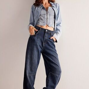 Free people august Barrel leg jeans